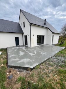 Création d’une terrasse béton à Caen